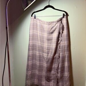 Norton McNaughton Lavender Purple  Plaid Skirt
